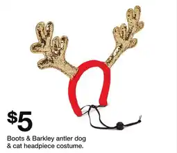 Target Boots & Barkley antler dog & cat headpiece costume offer
