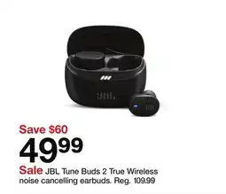 Target JBL Tune Buds 2 True Wireless noise cancelling earbuds offer