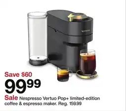 Target Nespresso Vertuo Pop + limited-edition coffee & espresso maker offer