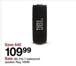 Target JBL Flip 7 waterproof speaker offer