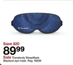 Target Therabody SleepMask Blackout eye mask offer