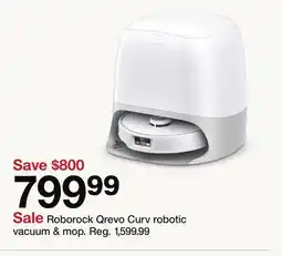 Target Roborock Qrevo Curv robotic vacuum & mop offer