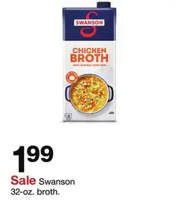 Target Swanson 32-oz. broth offer