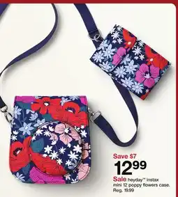 Target heyday instax mini 12 poppy flowers case offer