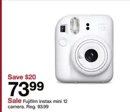 Target Fujifilm instax mini 12 camera offer