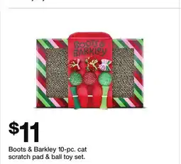 Target Boots & Barkley 10-pc. cat scratch pad & ball toy set offer