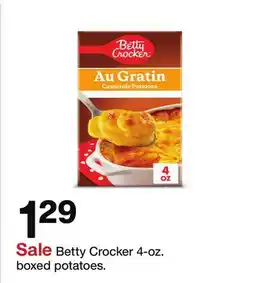 Target Betty Crocker 4-oz. boxed potatoes offer