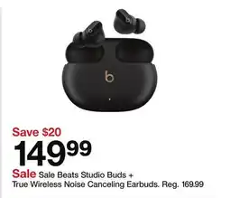 Target Beats Studio Buds + True Wireless Noise Canceling Earbuds offer