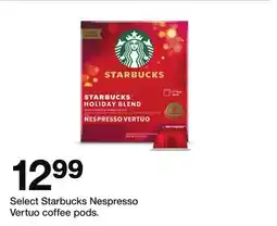 Target Select Starbucks Nespresso Vertuo coffee pods offer