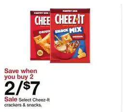 Target Select Cheez-It crackers & snacks offer
