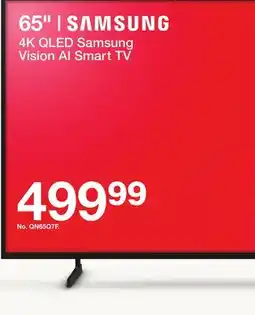 Target 4K QLED Samsung Vision AI Smart TV 65 offer