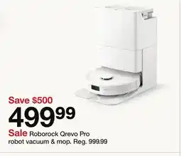 Target Roborock Qrevo Pro robot vacuum & mop offer