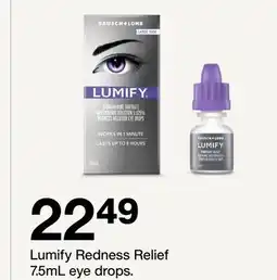 Target Lumify Redness Relief 7.5mL eye drops offer