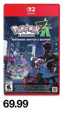 Target Nintendo Switch 2 Pokémon Legends offer