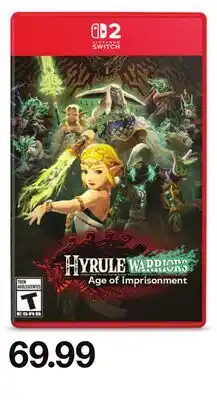 Target Nintendo Switch 2 Hyrule Warriors Age of Imprisonment offer