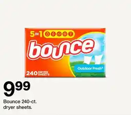 Target Bounce 240 - ct. dryer sheets offer
