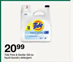 Target Tide Free & Gentle 132-oz. liquid laundry detergent offer