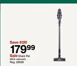 Target Shark Pet stick vacuum offer