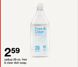 Target up&up 28-oz. free & clear dish soap offer