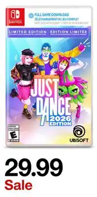 Target JUST DANCE 2026 Edition Nintendo offer