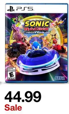 Target SONIC RACING PS5 offer