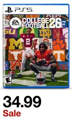 Target College Football 26 PS5 offer