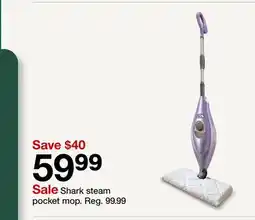 Target Shark steam pocket mop offer