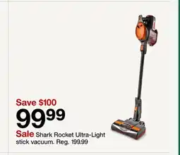 Target Shark Rocket Ultra-Light stick vacuum offer