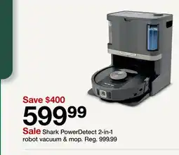 Target Shark PowerDetect 2-in-1 robot vacuum & mop offer