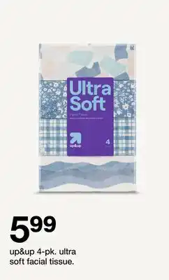 Target up&up 4-pk. ultra soft facial tissue offer