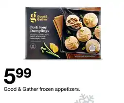 Target Good & Gather frozen appetizers offer