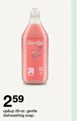 Target up&up 28-oz. gentle dishwashing soap offer