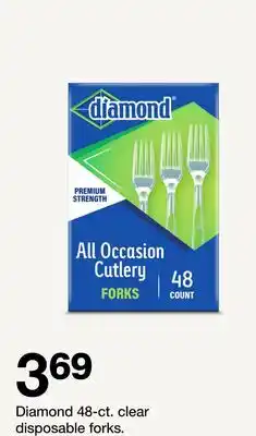 Target Diamond 48-ct. clear disposable forks offer