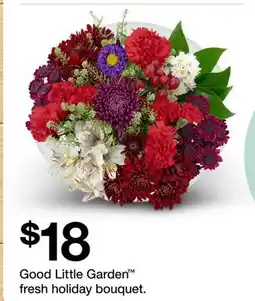 Target Good Little Garden fresh holiday bouquet offer