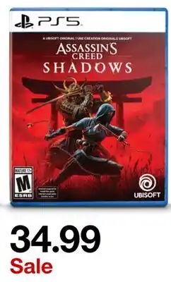 Target Assassins Creed Shadows PS5 offer