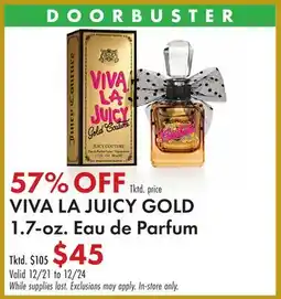 Boscov's VIVA LA JUICY GOLD 1.7-oz. Eau de Parfum offer