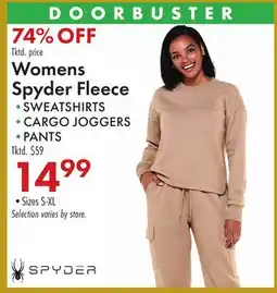 Boscov's Womens Spyder Fleece offer