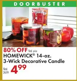 Boscov's HOMEWICK 14-oz. 3-Wick Decorative Candle offer