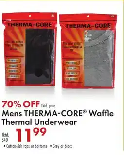Boscov's Mens THERMA-CORE Waffle Thermal Underwear offer