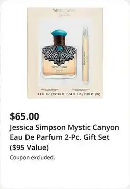 JC Penney Jessica Simpson Mystic Canyon Eau De Parfum 2-Pc. Gift Set ($95 Value) offer