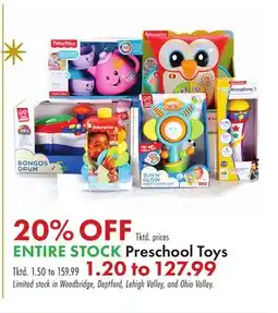 Boscov's Preschool Toys offer