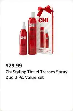 JC Penney Chi Styling Tinsel Tresses Spray Duo 2-Pc. Value Set offer