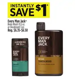 Dollar General Every Man Jack Body Wash or Deodorant offer