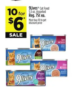Dollar General 9Lives Cat Food offer