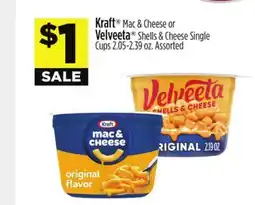 Dollar General Kraft Mac & Cheese or Velveeta Shells & Cheese Single Cups offer