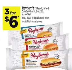 Dollar General Raybern's Handcrafted Sandwiches offer