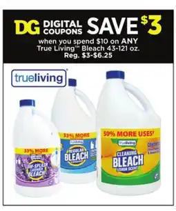 Dollar General True Living Bleach offer