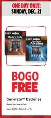 Dollar General Alkaline Generate Batteries offer