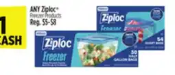 Dollar General ANY Ziploc Freezer Products offer
