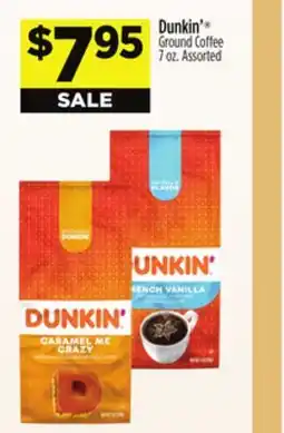 Dollar General Dunkin' Ground Coffee offer